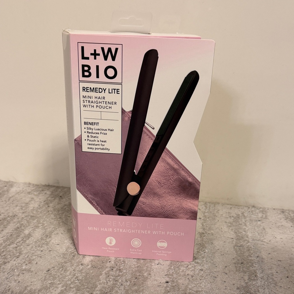 L+W BIO Mini Hair Straightener with Pouch